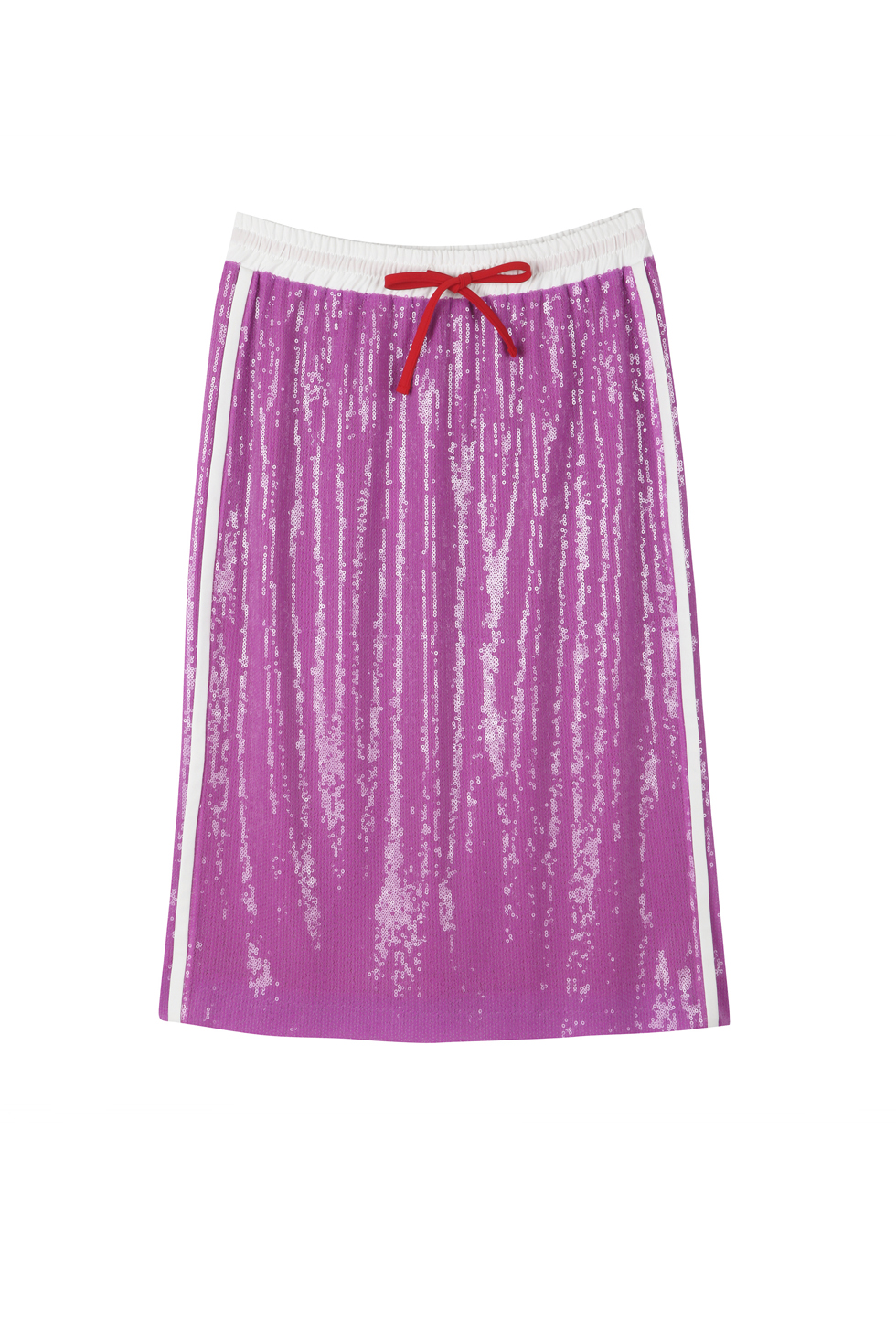 SEQUINED BAND SKIRT - PINK
